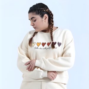 Casual Luxe Cropped Sweatshirt and Slit Wide-Leg Trousers