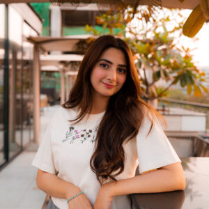 White Flower Boxy Fit